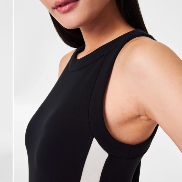 Spanx airessentials stripe black midi dress - Picture 3 of 11